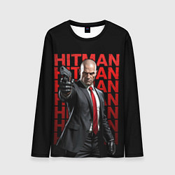 Мужской лонгслив Хитман с пистолетом