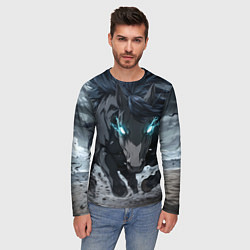 Лонгслив мужской Мощный конь, цвет: 3D-принт — фото 2