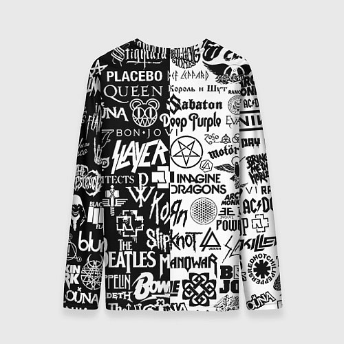 Мужской лонгслив Juventus рок музыка / 3D-принт – фото 2