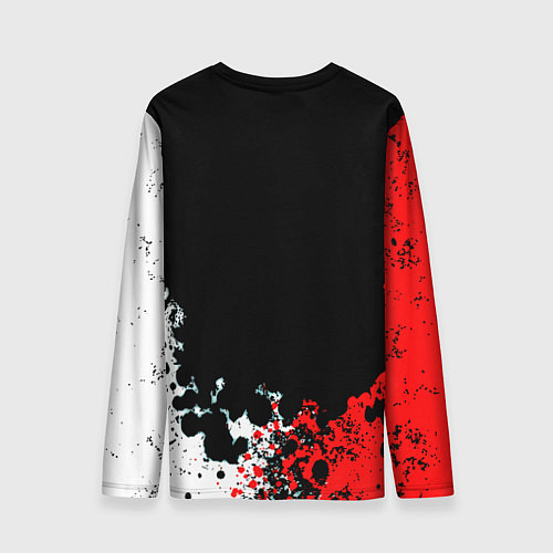 Мужской лонгслив Манчестер Юнайтед краски абстрактные / 3D-принт – фото 2