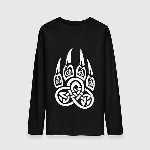 Мужской лонгслив Суровый волк с холодным нордическим взглядом / 3D-принт – фото 2