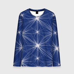 Мужской лонгслив Звезды на синем фоне