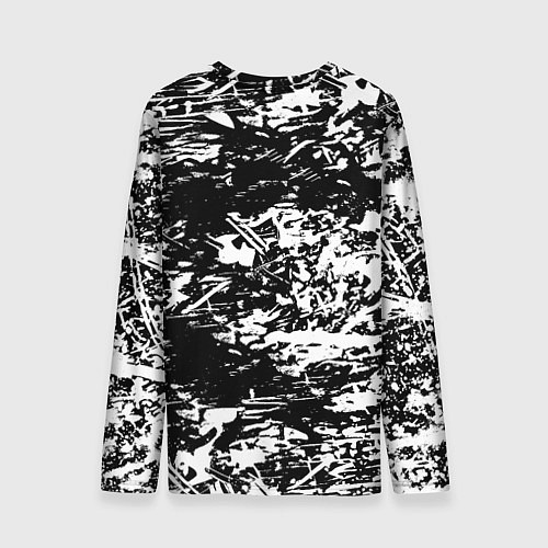 Мужской лонгслив Боруссиа белые краски / 3D-принт – фото 2