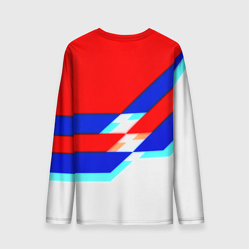 Мужской лонгслив Манчестер Юнайтед полосы геометрия / 3D-принт – фото 2