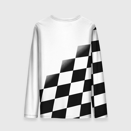 Мужской лонгслив Ювентус клетка краски / 3D-принт – фото 2