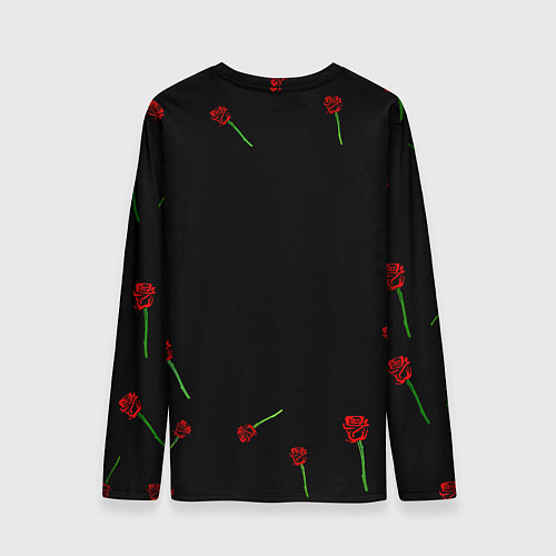 Мужской лонгслив Манчестер Юнайтед розы / 3D-принт – фото 2