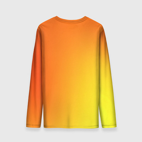 Мужской лонгслив Color orange red / 3D-принт – фото 2