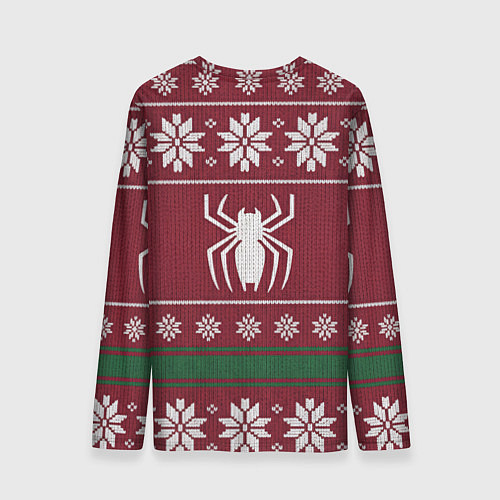 Мужской лонгслив Рождественский свитер Человека паука / 3D-принт – фото 2