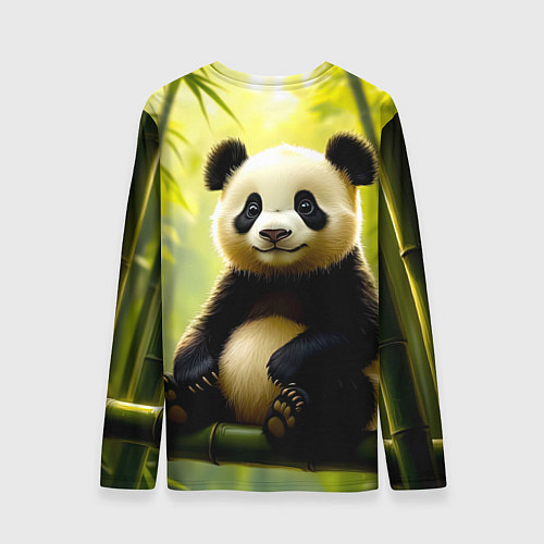 Мужской лонгслив Бамбуковый хранитель / 3D-принт – фото 2