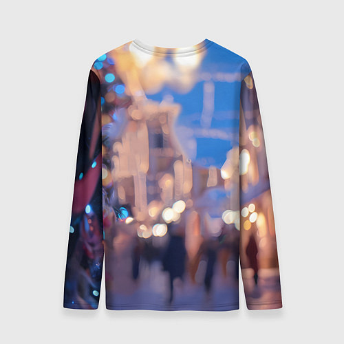 Мужской лонгслив Милая лошадка символ 2026 / 3D-принт – фото 2