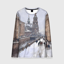 Мужской лонгслив Санкт-Петербург зима