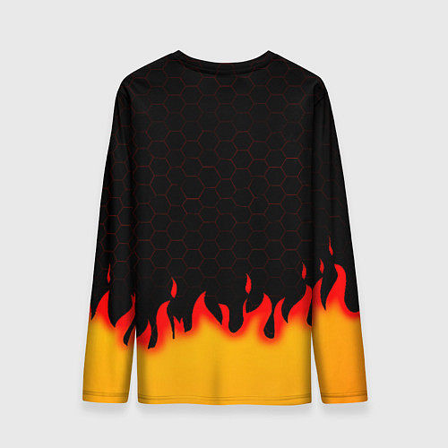 Мужской лонгслив Liverpool огонь спорт / 3D-принт – фото 2