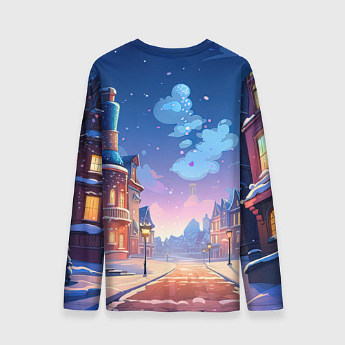 Мужской лонгслив Красная огненная металлическая лошадь 2026 / 3D-принт – фото 2