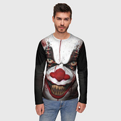 Лонгслив мужской Зомби клоун, цвет: 3D-принт — фото 2