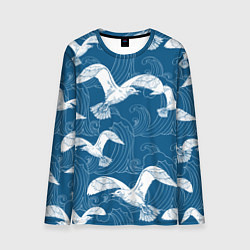 Лонгслив мужской Чайки, цвет: 3D-принт