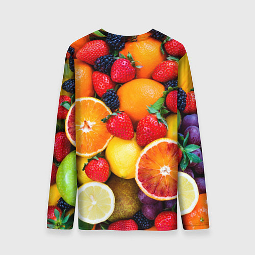 Мужской лонгслив Мультифрукт / 3D-принт – фото 2