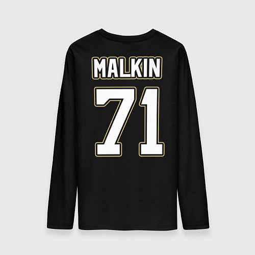 Мужской лонгслив Pittsburgh Penguins: Malkin / 3D-принт – фото 2