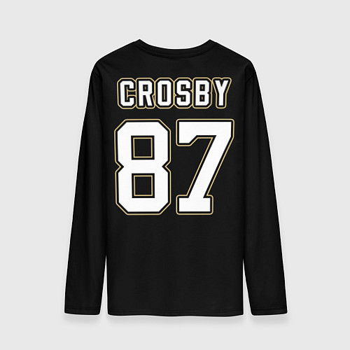 Мужской лонгслив Pittsburgh Penguins: Crosby / 3D-принт – фото 2