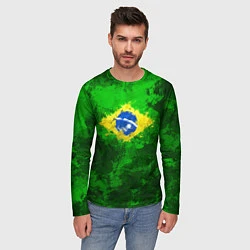 Лонгслив мужской Бразилия, цвет: 3D-принт — фото 2