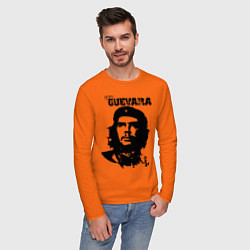 Лонгслив хлопковый мужской Che Guevara цвета оранжевый — фото 2