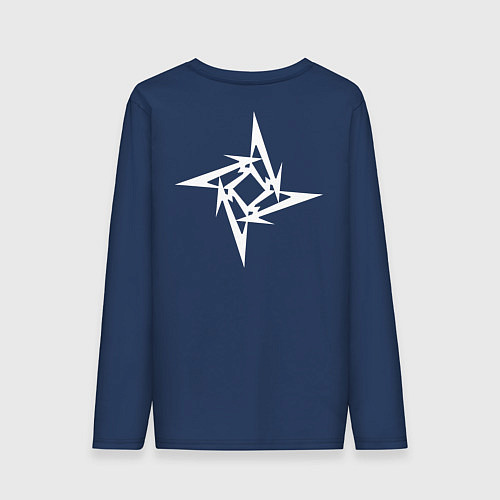 Мужской лонгслив Metallica / Тёмно-синий – фото 2