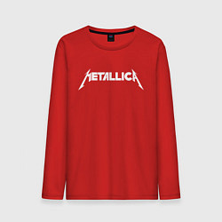 Лонгслив хлопковый мужской Metallica, цвет: красный
