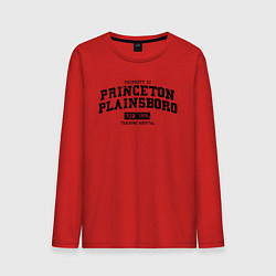 Лонгслив хлопковый мужской Princeton Plainsboro, цвет: красный