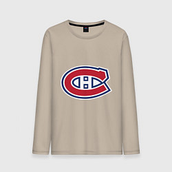 Лонгслив хлопковый мужской Montreal Canadiens, цвет: миндальный