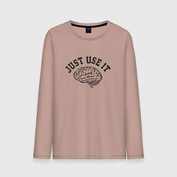 Мужской лонгслив Мозг