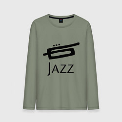 Лонгслив хлопковый мужской Jazz, цвет: авокадо