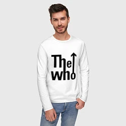 Лонгслив хлопковый мужской The Who, цвет: белый — фото 2