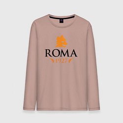 Лонгслив хлопковый мужской AS Roma 1927, цвет: пыльно-розовый