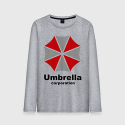 Лонгслив хлопковый мужской Umbrella corporation, цвет: меланж