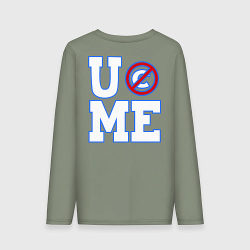 Мужской лонгслив WWE Never Give Up / Авокадо – фото 2