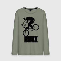 Лонгслив хлопковый мужской BMX 3, цвет: авокадо