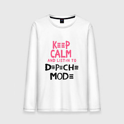 Мужской лонгслив Keep Calm & Listen Depeche Mode