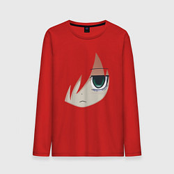 Лонгслив хлопковый мужской Tomoko Kuroki Face, цвет: красный