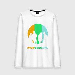 Лонгслив хлопковый мужской Imagine Dragons: Evolve, цвет: белый