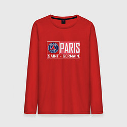 Лонгслив хлопковый мужской Paris Saint-Germain - New collections, цвет: красный