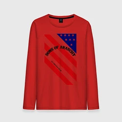 Лонгслив хлопковый мужской Sons of Anarchy: USA, цвет: красный