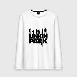 Лонгслив хлопковый мужской Linkin Park цвета белый — фото 1