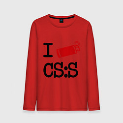 Мужской лонгслив I love CS:S