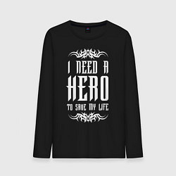 Мужской лонгслив Skillet: I need a Hero