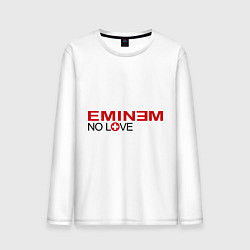 Лонгслив хлопковый мужской Eminem: No love, цвет: белый