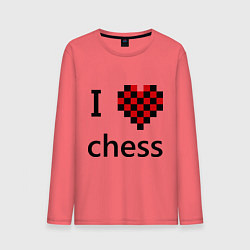 Мужской лонгслив I love chess