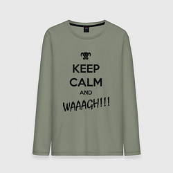 Мужской лонгслив Keep Calm & WAAAGH