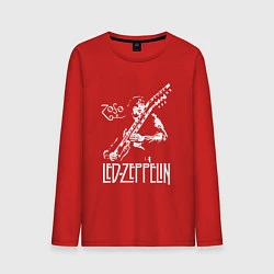 Лонгслив хлопковый мужской Led Zeppelin, цвет: красный