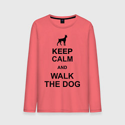 Мужской лонгслив Keep Calm & Walk the dog