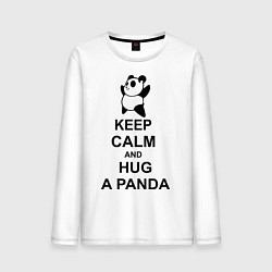 Мужской лонгслив Keep Calm & Hug A Panda