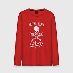 Лонгслив хлопковый мужской Metal Head: Slayer, цвет: красный